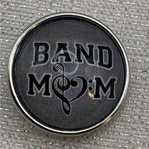 BAND MOM - Snap Button Charm 18mm/20mm - Made in the USA